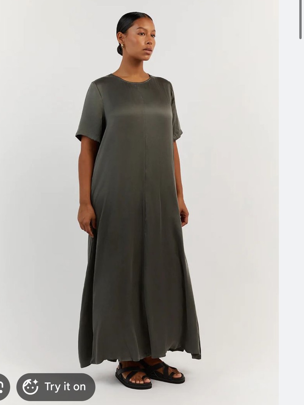 Dissh 100% Silk Tee Maxi Dress